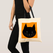 Tote Bag Chat noir (Devant (produit))