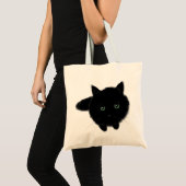 Tote Bag Chat noir (Devant (produit))