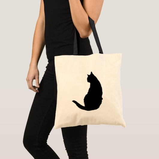Tote Bag Chat noir (Devant (produit))