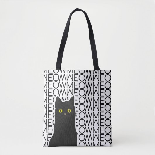 Tote Bag Chat noir (Devant)