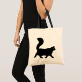 Tote Bag Chat noir à pied | Le cool Kitty Lover (Devant (produit))