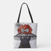 Tote Bag Chat noir avec Casquette fabuleux (Dos)