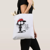 Tote Bag Chat noir C'est bon Je vais bien Tout va bien Fu (De près)