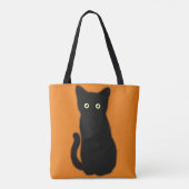 Tote Bag Chat noir, chaton mignon, plaisir spottaculaire (Dos)