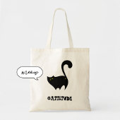 Tote Bag Chat noir Cheeky avec Cattitude Funny