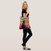 Tote Bag Chat noir dans une belle nature (Sur le modèle)