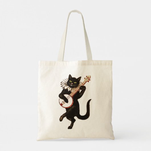 Tote Bag Chat noir dansant (Dos)