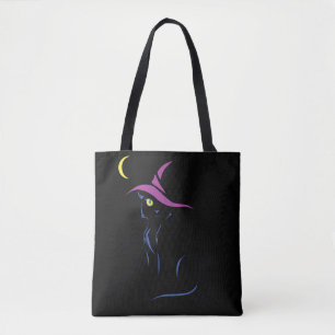 Tote Bag Chat noir d'Halloween