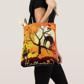 Tote Bag Chat noir d'Halloween (De près)