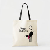 Tote Bag Chat noir d'Halloween (Devant)