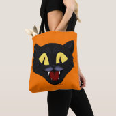 Tote Bag Chat noir d'Halloween (De près)