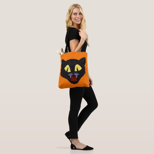Tote Bag Chat noir d'Halloween (Sur le modèle)