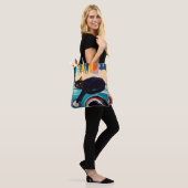 Tote Bag Chat noir drôle et machine à laver (Sur le modèle)