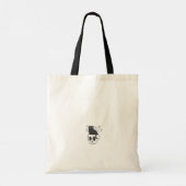 Tote Bag Chat noir en chemise crâne Éffrayante mignonne Hal (Dos)