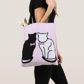 Tote Bag Chat noir et blanc (De près)