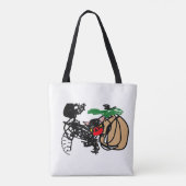 Tote Bag Chat noir et citrouille d'amour (Dos)