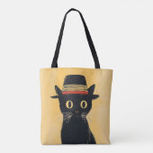 Tote Bag Chat Noir et Mer (Dos)