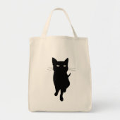 Tote Bag Chat noir félin mignon (Devant)