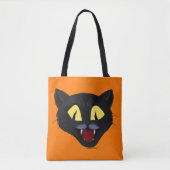 Tote Bag Chat noir Halloween (Devant)