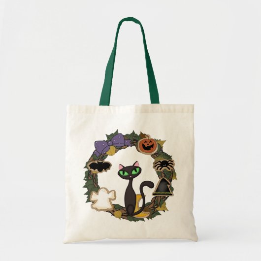 Tote Bag Chat noir Halloween (Devant)