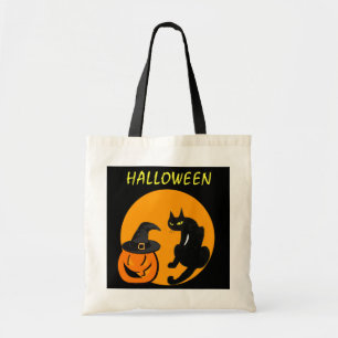 TOTE BAG CHAT NOIR HALLOWEEN PARTY