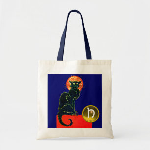 TOTE BAG CHAT NOIR HALLOWEEN PARTY MONOGRAM