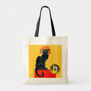 TOTE BAG CHAT NOIR HALLOWEEN PARTY MONOGRAM