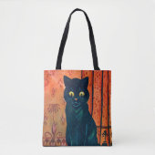 Tote Bag Chat noir, Louis Wain (Devant)