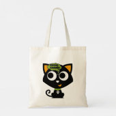 Tote Bag Chat noir Mmm Candy Halloween (Dos)