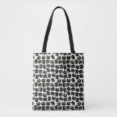 Tote Bag Chat noir Motif sans couture Amateurs de animaux (Devant)