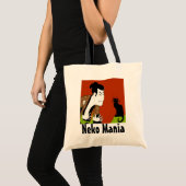 Tote Bag Chat noir Neko Mania (Devant (produit))