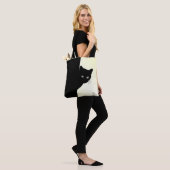 Tote Bag Chat noir Sly Jaune (Sur le modèle)