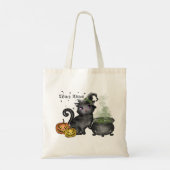 Tote Bag Chat noir sorcière | Vibes sorcières (Dos)