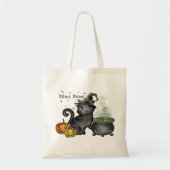Tote Bag Chat noir sorcière | Vibes sorcières (Devant)