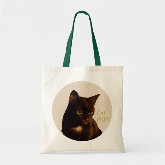 Tote Bag Chat noir style boho (Devant)