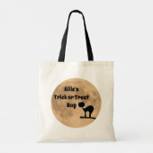 Tote Bag Chat noir sur la Lune (Dos)
