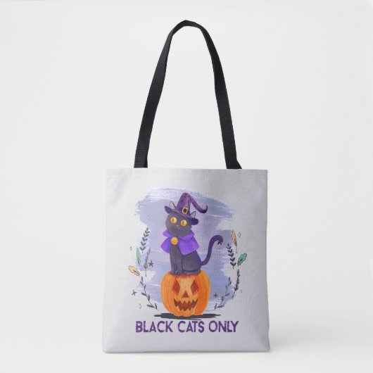 Tote Bag Chat noir uniquement (Devant)