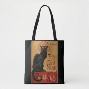 Tote Bag Chat noir vintage d'Art Nouveau Le Chat Noir