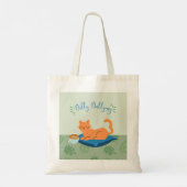 Tote Bag Chat orange paresseux (Dos)