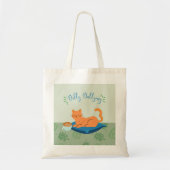Tote Bag Chat orange paresseux (Devant)