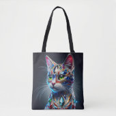 Tote Bag Chat Paré de Bijoux (Devant)