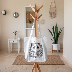 Tote Bag Chat Perse Fourre-tout - Grace dans chaque Whisker