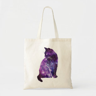 Tote Bag Chat pourpre de nébuleuse de l'espace