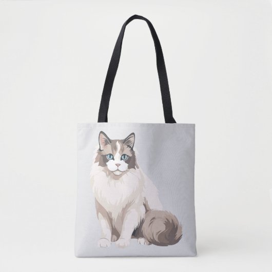 Tote Bag Chat Ragdoll (Devant)