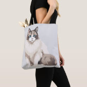 Tote Bag Chat Ragdoll (De près)