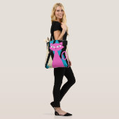 Tote Bag Chat Rétro Branché Milieu de Siècle Moderne (Sur le modèle)
