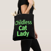 Tote Bag Chat sans enfant, dame drôle Vote 2024 (De près)