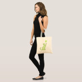 Tote Bag Chat shamrock (Devant (modèle))