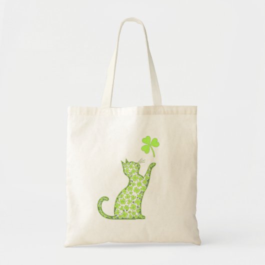 Tote Bag Chat shamrock (Devant)