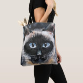 Tote Bag Chat siamois (De près)
